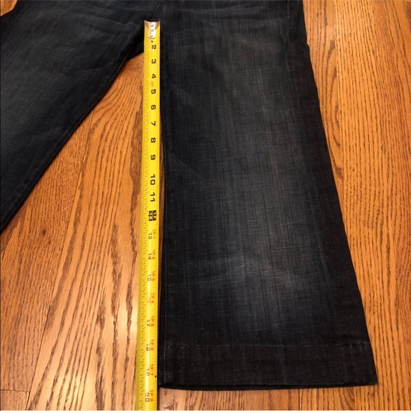 7FAM ~ Crop Dojo Dark Wash Stretch Jeans - Picture 7 of 8